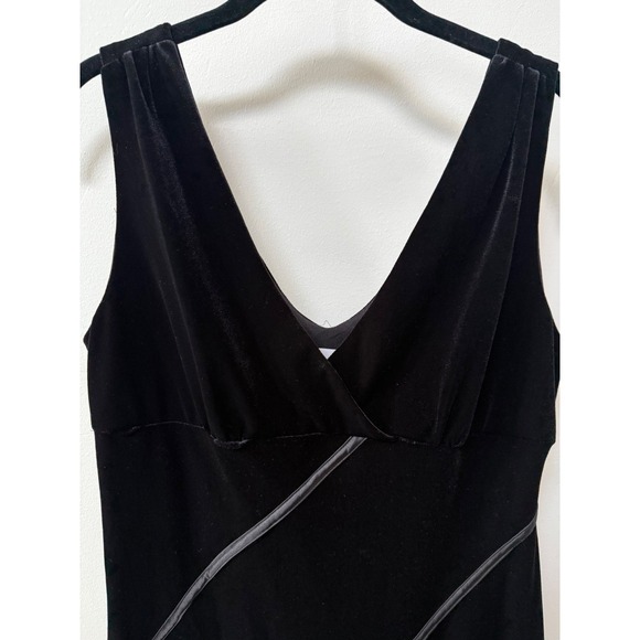 Vintage Robbie Bee Womens Velvet Whimsigoth Midi Dress Size 6 Black Fairy Grunge - Picture 3 of 11